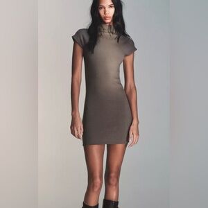 Zara Tan Bodycon Midi